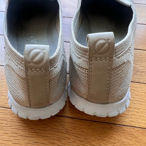 Cole Haan ZEROGRAND Beige Knit Loafers Sz 8 - Picture 7 of 11